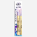 KOH-I-NOOR White Taklon Round Brush 2-10 Set x 5