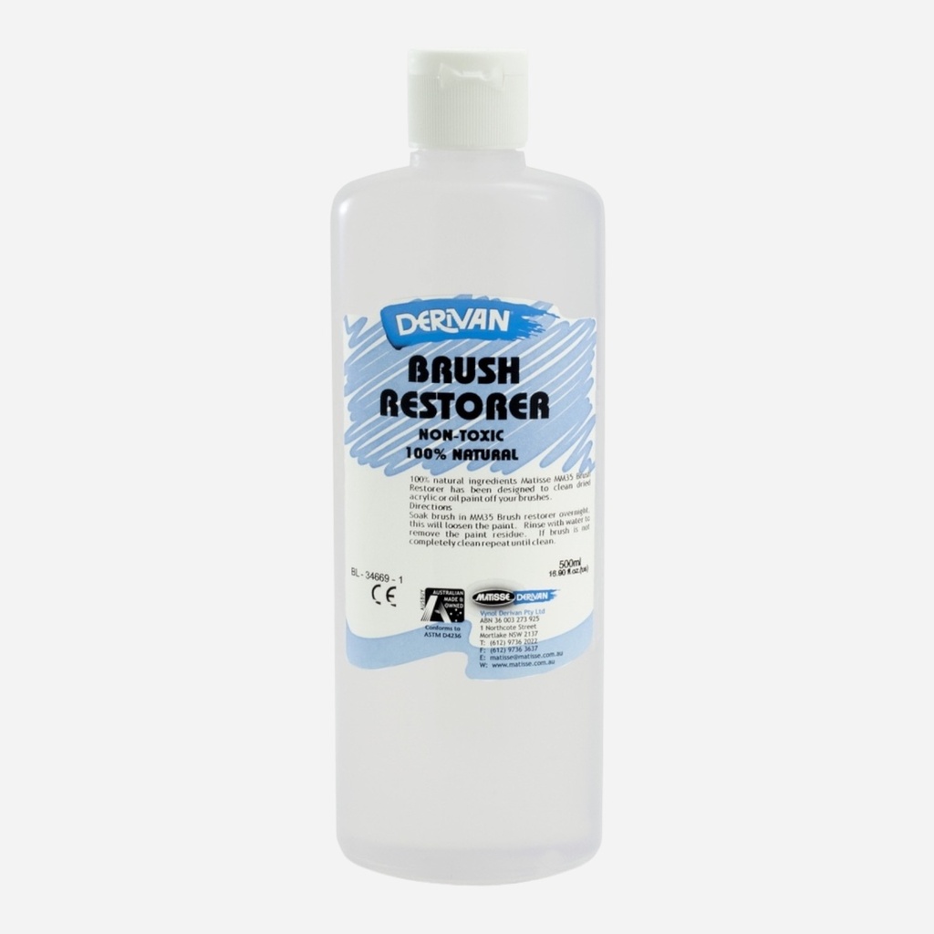 DERIVAN Brush Restorer 500ml (All Natural Formula)