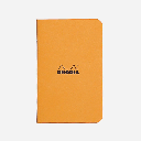 RHODIA Classic Stapled Notebook 80gsm Grid A7 x 24 Orange