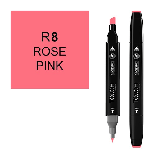 SHINHAN Touch Twin Marker R8 Rose Pink