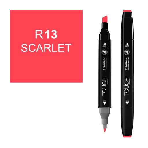 SHINHAN Touch Twin Marker R13 Scarlet