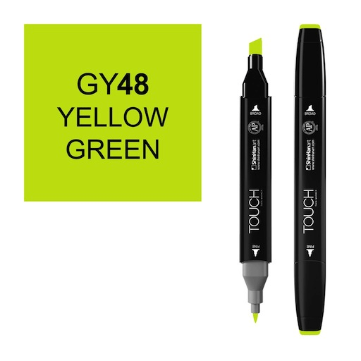 SHINHAN Touch Twin Marker GY48 Yellow Green