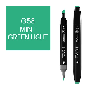 SHINHAN Touch Twin Marker G58 Mint Green Light