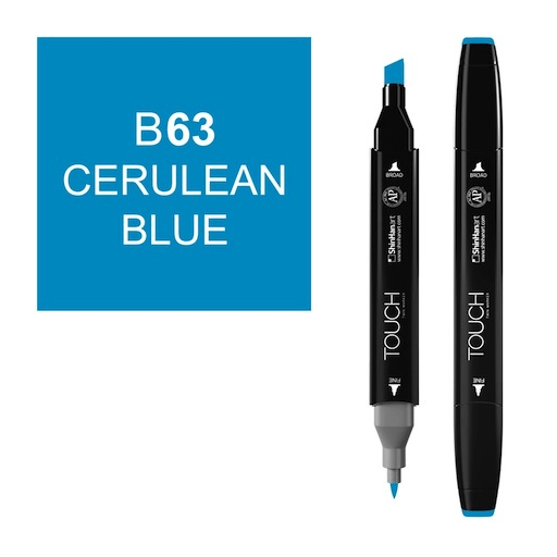 SHINHAN Touch Twin Marker B63 Cerulean Blue