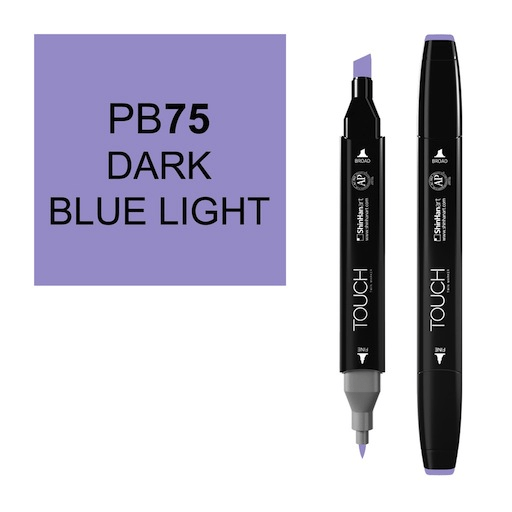 SHINHAN Touch Twin Marker PB75 Dark Blue Light