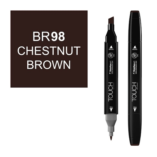 SHINHAN Touch Twin Marker BR98 Chestnut Brown