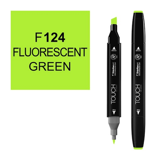 SHINHAN Touch Twin Marker F124 Fluorescent Green