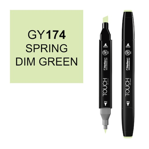 SHINHAN Touch Twin Marker GY174 Spring Dim Green