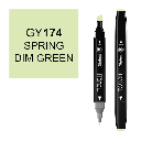 SHINHAN Touch Twin Marker GY174 Spring Dim Green