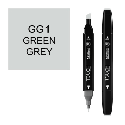 SHINHAN Touch Twin Marker GG1 Green Grey 1