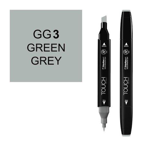 SHINHAN Touch Twin Marker GG3 Green Grey 3