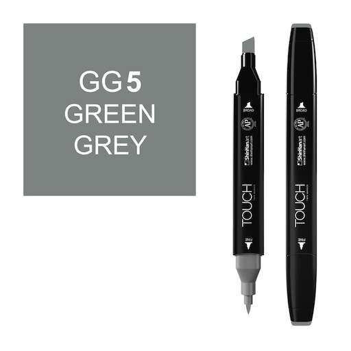 SHINHAN Touch Twin Marker GG5 Green Grey 5