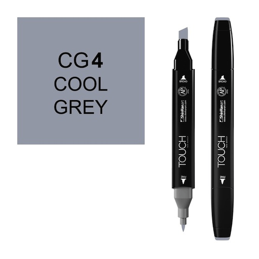 SHINHAN Touch Twin Marker CG4 Cool Grey 4