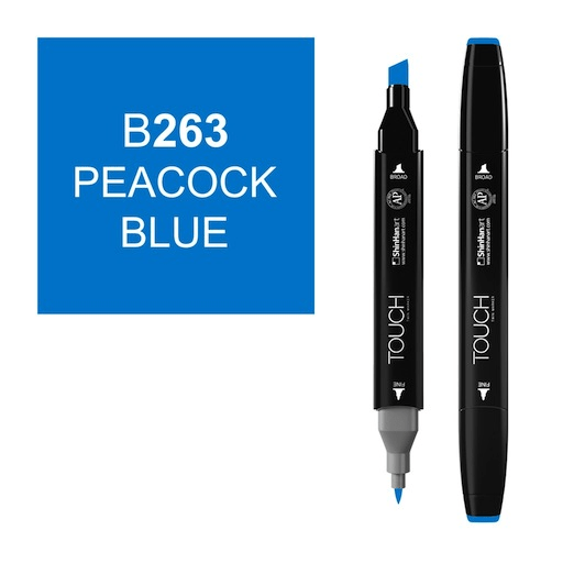 SHINHAN Touch Twin Marker B263 Peacock Blue