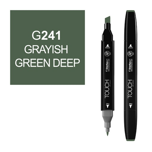 SHINHAN Touch Twin Marker G241 Greyish Green Deep