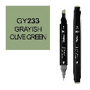 SHINHAN Touch Twin Marker GY233 Greyish Olive Green