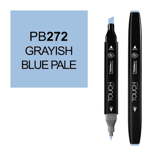 SHINHAN Touch Twin Marker PB272 Greyish Blue Pale