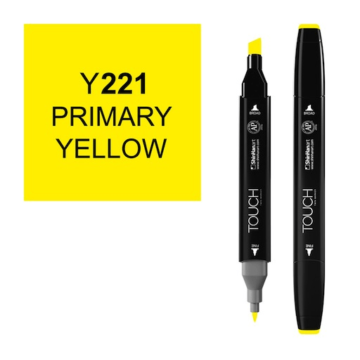 SHINHAN Touch Twin Marker Y221 Primary Yellow