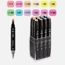 SHINHAN Touch Twin Marker Pastel Color Set x 12