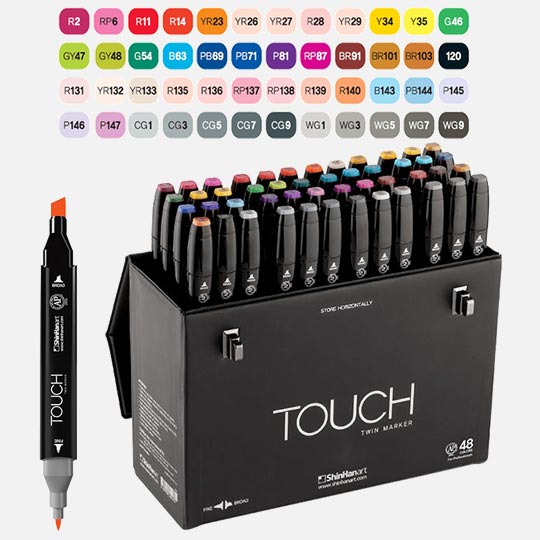 SHINHAN Touch Twin Marker Set x 48