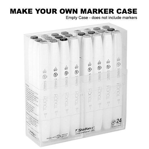 SHINHAN Touch Empty Plastic Case For 24 Markers