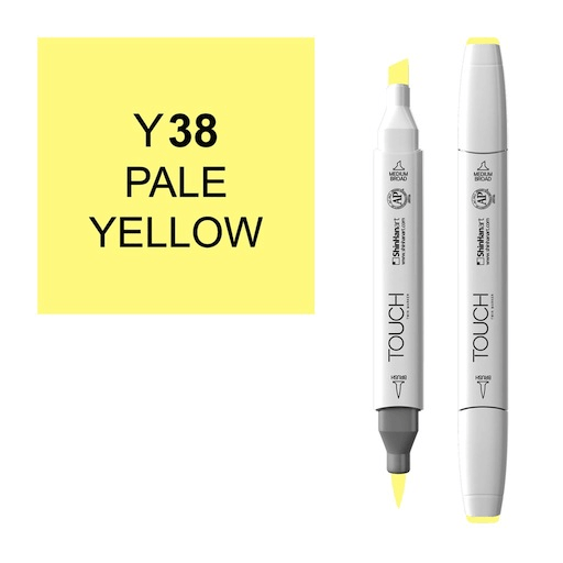 SHINHAN Touch Brush Twin Marker Y38 Pale Yellow