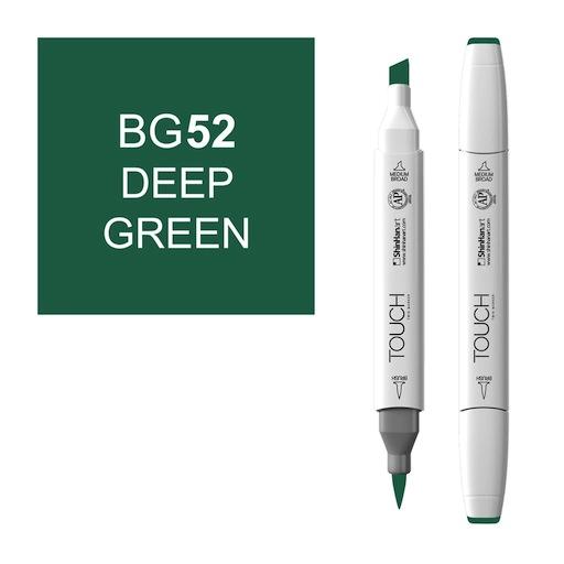 SHINHAN Touch Brush Twin Marker BG52 Deep Green
