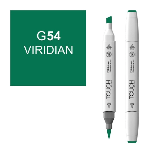 SHINHAN Touch Brush Twin Marker G54 Viridian