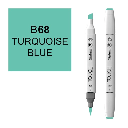 SHINHAN Touch Brush Twin Marker B68 Turquoise Blue