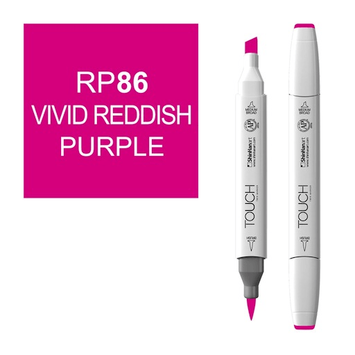 SHINHAN Touch Brush Twin Marker RP86 Vivid Reddish Purple