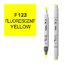SHINHAN Touch Brush Twin Marker F123 Fluorescent Yellow