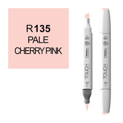 SHINHAN Touch Brush Twin Marker R135 Pale Cherry Pink