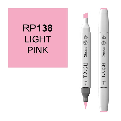 SHINHAN Touch Brush Twin Marker RP138 Light Pink