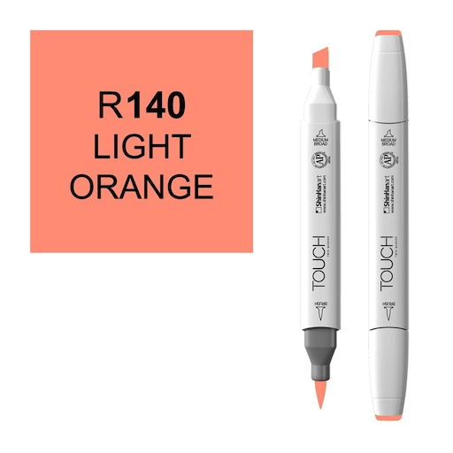 SHINHAN Touch Brush Twin Marker R140 Light Orange
