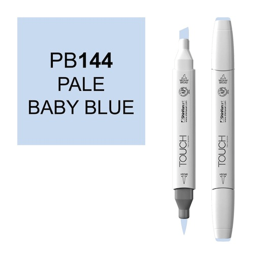 SHINHAN Touch Brush Twin Marker PB144 Pale Baby Blue