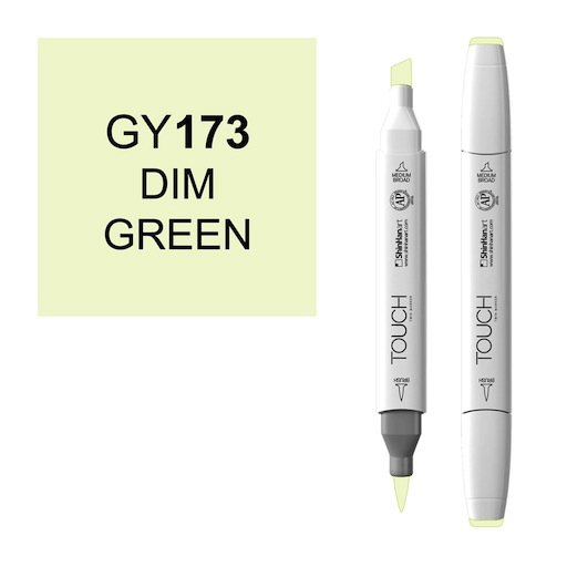 SHINHAN Touch Brush Twin Marker GY173 Dim Green