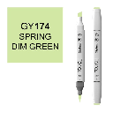 SHINHAN Touch Brush Twin Marker GY174 Spring Dim Green