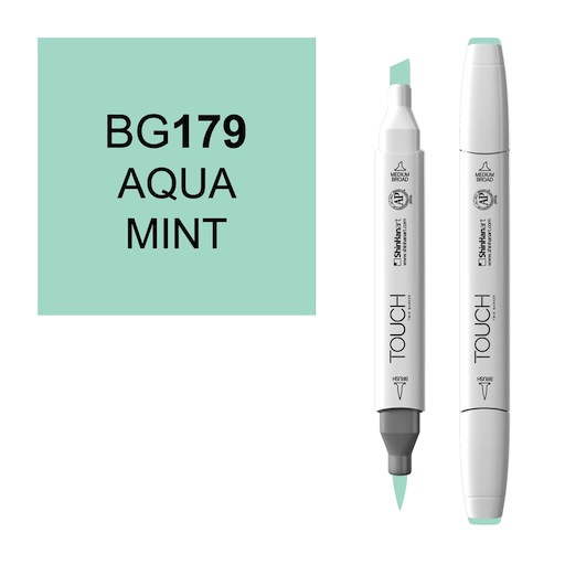 SHINHAN Touch Brush Twin Marker BG179 Aqua Mint