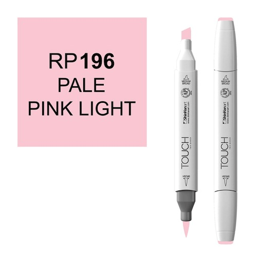 SHINHAN Touch Brush Twin Marker RP196 Pale Pink Light