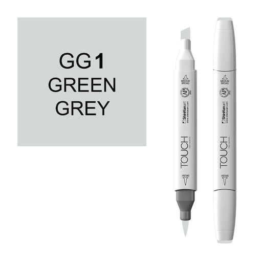 SHINHAN Touch Brush Twin Marker GG1 Green Grey 1
