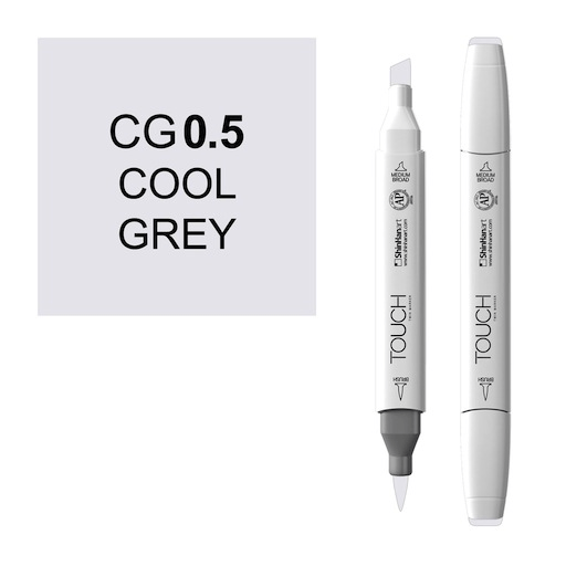 SHINHAN Touch Brush Twin Marker CG0.5 Cool Grey 0.5