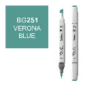SHINHAN Touch Brush Twin Marker BG251 Verona Blue