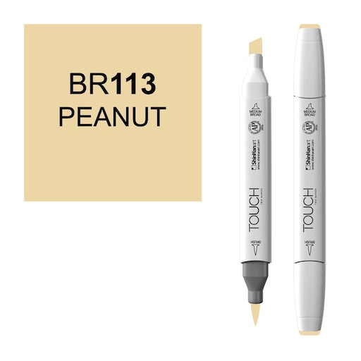 SHINHAN Touch Brush Twin Marker BR113 Peanut