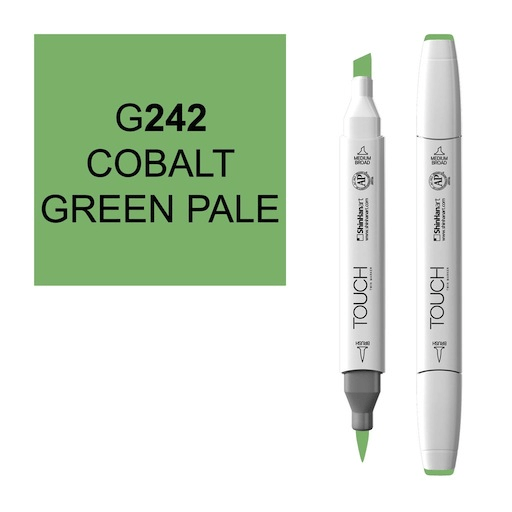 SHINHAN Touch Brush Twin Marker G242 Cobalt Green Pale