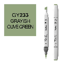 SHINHAN Touch Brush Twin Marker GY233 Greyish Olive Green