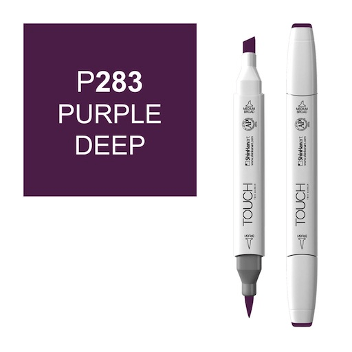 SHINHAN Touch Brush Twin Marker P283 Purple Deep