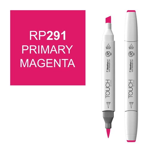 SHINHAN Touch Brush Twin Marker RP291 Primary Magenta