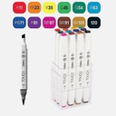 SHINHAN Touch Brush Twin Marker Main Color Set x 12
