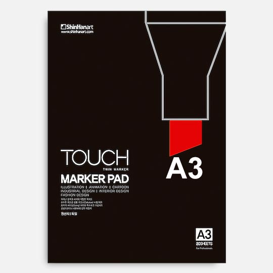 SHINHAN Touch Marker Paper Pad 75gsm A3 x 20