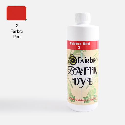 FAIRBRO Batik Dye 500ml 02 Fairbro Red
